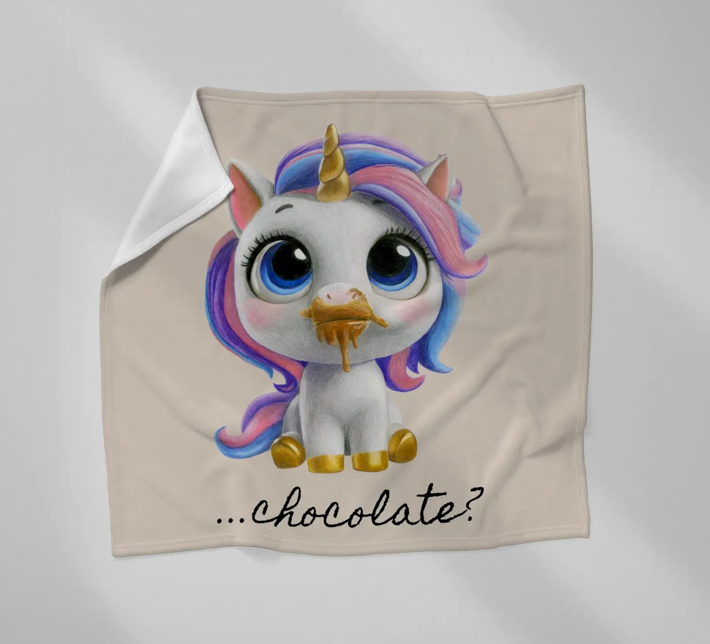 Chocolate...? plaid polaire de Graphit und Farbe