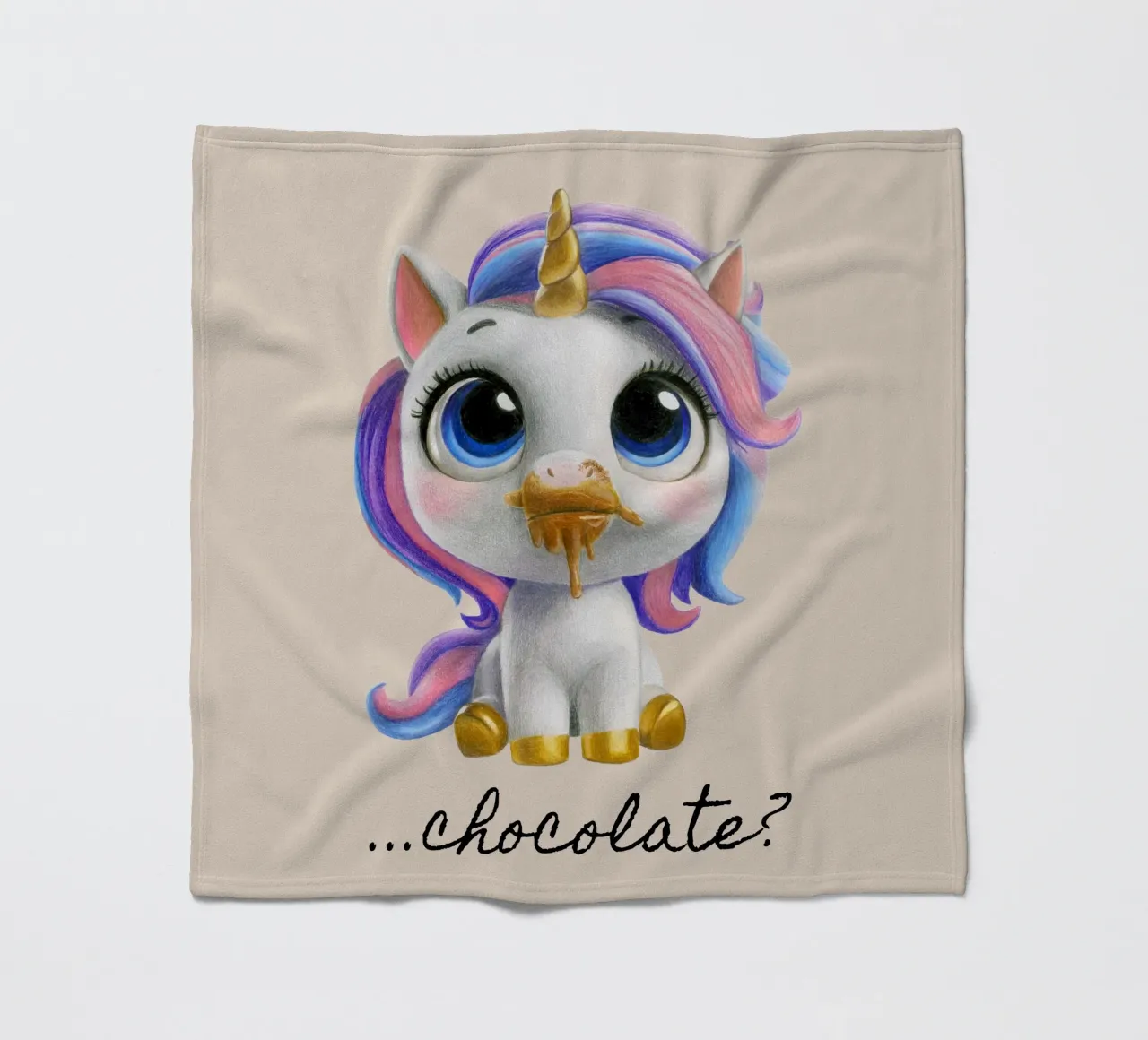 Chocolade? fleecedeken van Graphit und Farbe