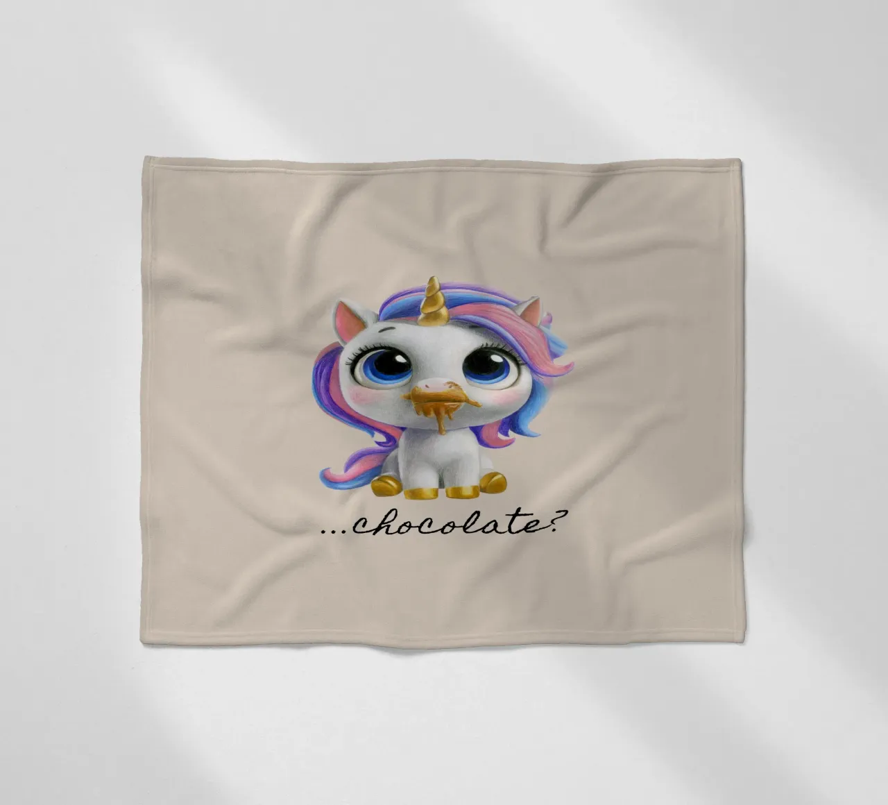 Schokolade...? Fleecedecke von Graphit und Farbe