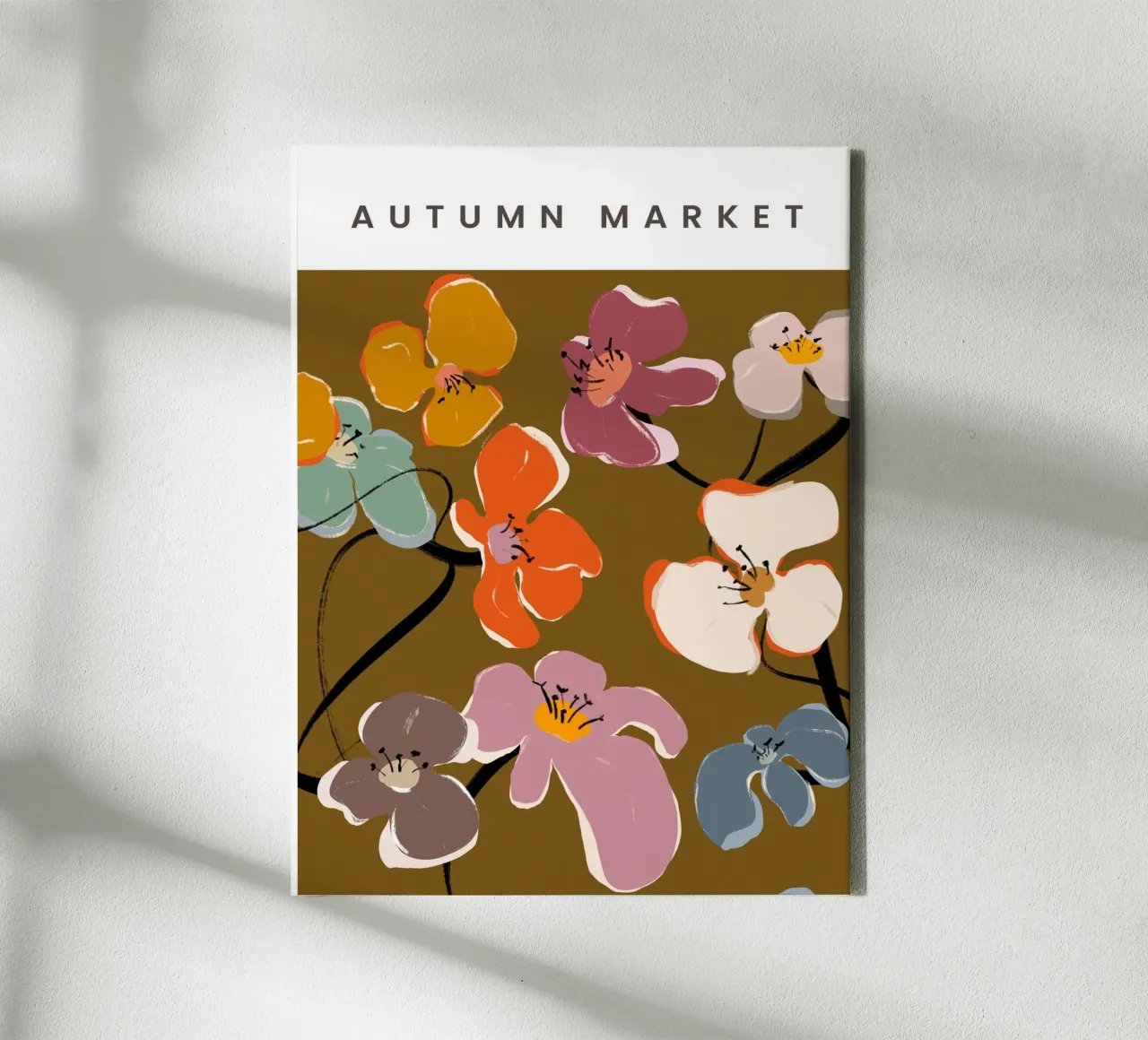 Autumn Market No 02 tela con Cornice a cassetta da treechild