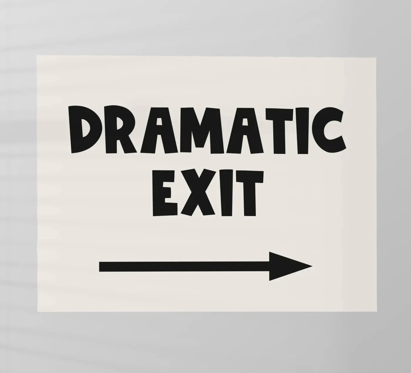 Dramatische uitgang Pijl naar rechts backlit folie van Paigaam Studio