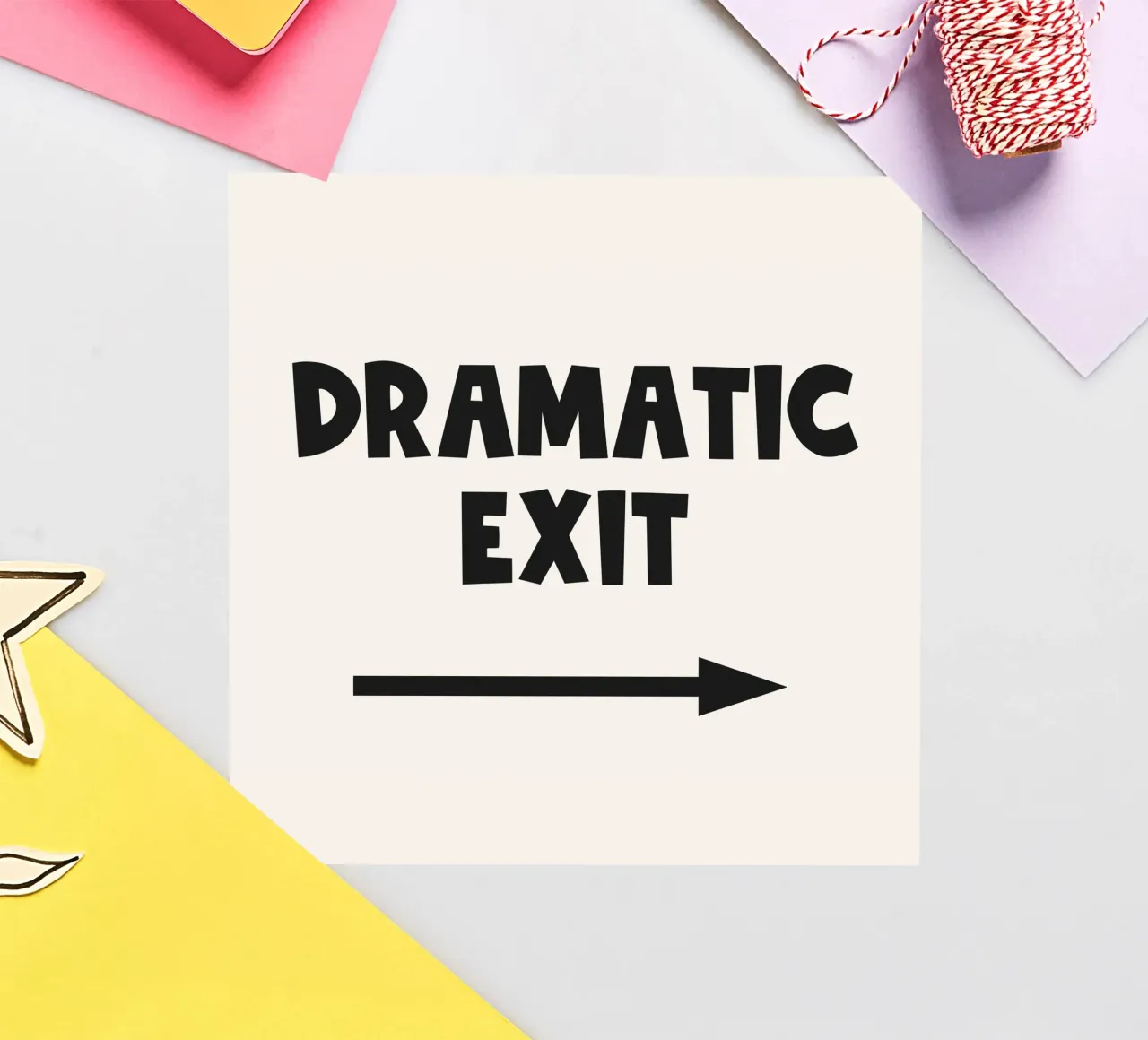 Dramatic Exit Right Arrow sticker by Paigaam Studio