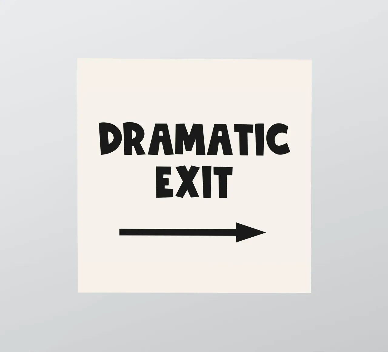 Dramatic Exit Right Arrow sticker by Paigaam Studio