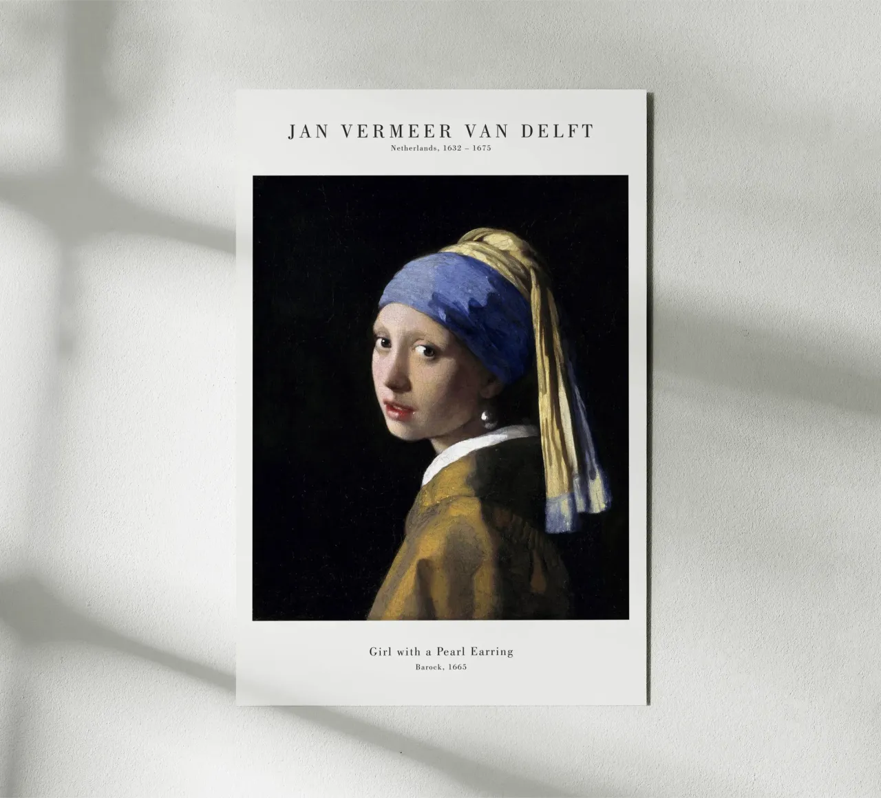 Jan Vermeer - La ragazza con l'orecchino di perla alluminio dibond da Old Masters
