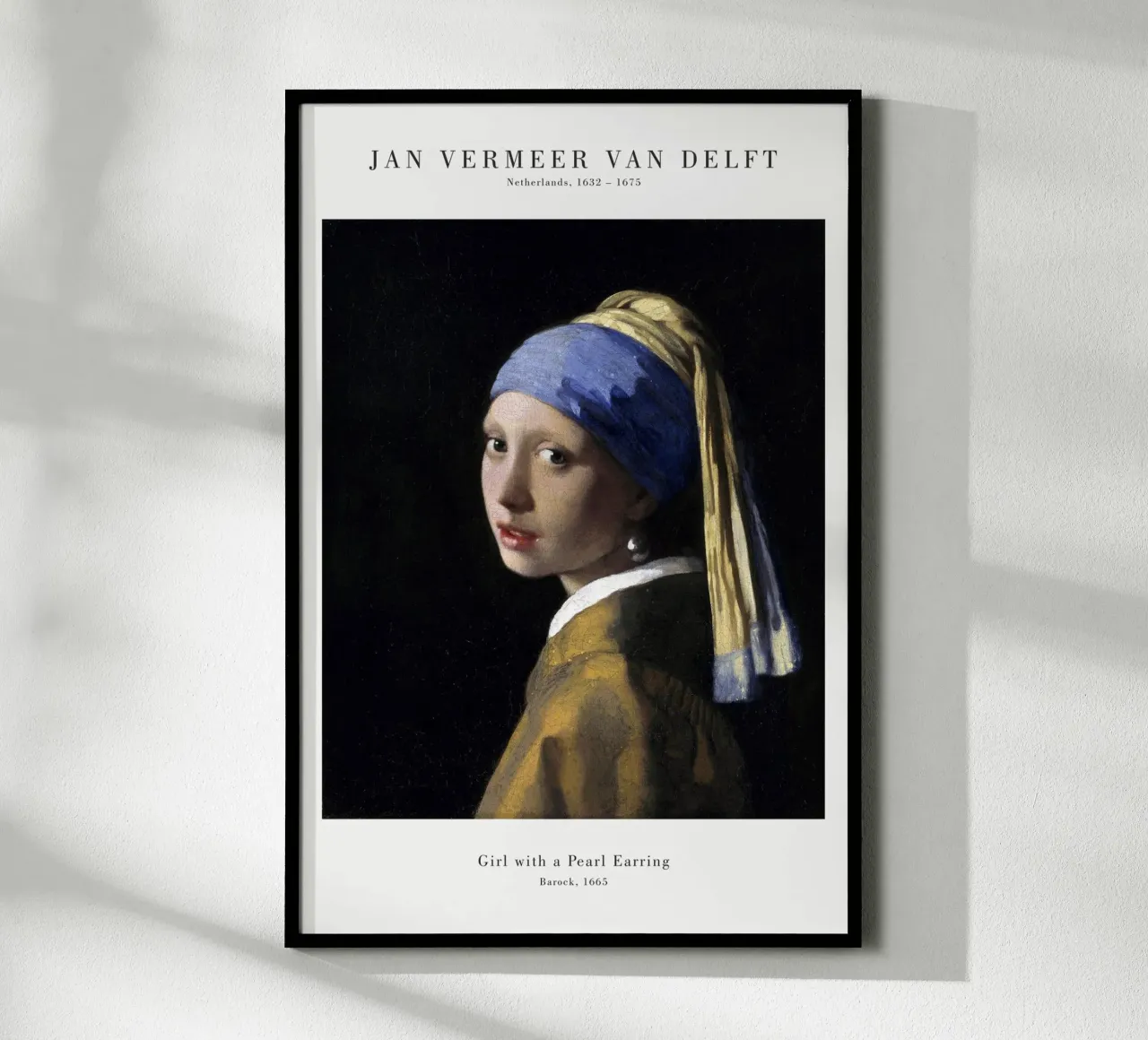 Jan Vermeer - La ragazza con l'orecchino di perla poster da Old Masters