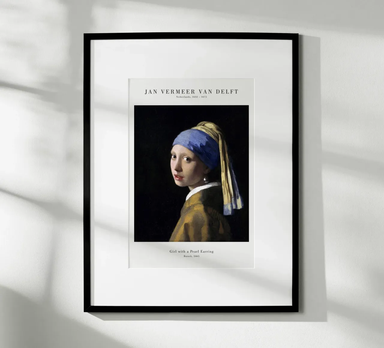 Jan Vermeer - La ragazza con l'orecchino di perla poster da Old Masters