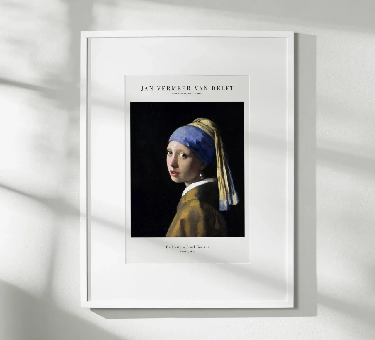 Jan Vermeer - La ragazza con l'orecchino di perla poster da Old Masters