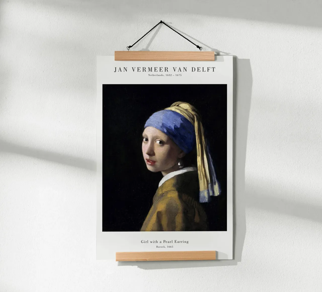 Jan Vermeer - La ragazza con l'orecchino di perla poster da Old Masters