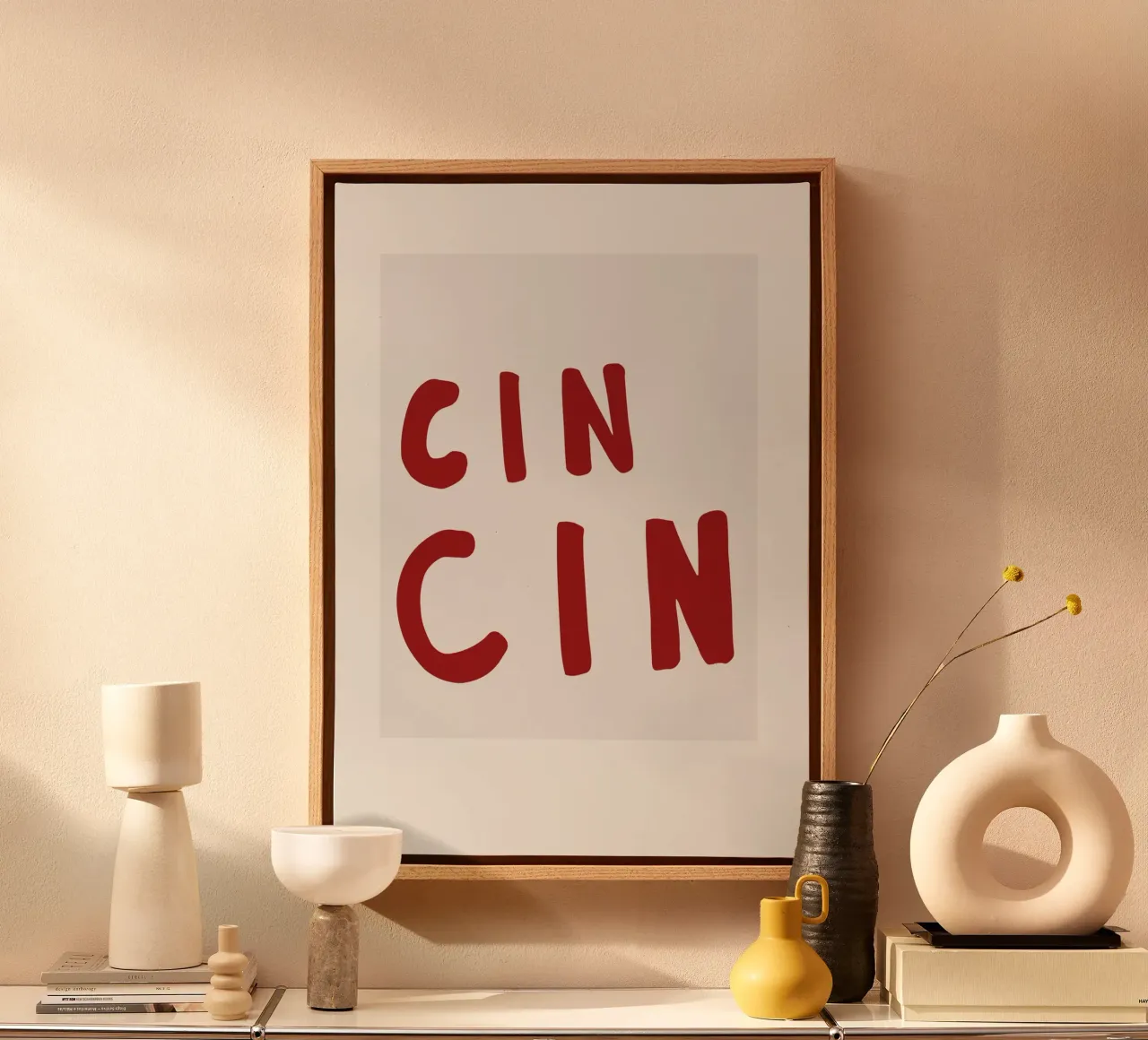 Cin Cin tela con Cornice a cassetta da treechild