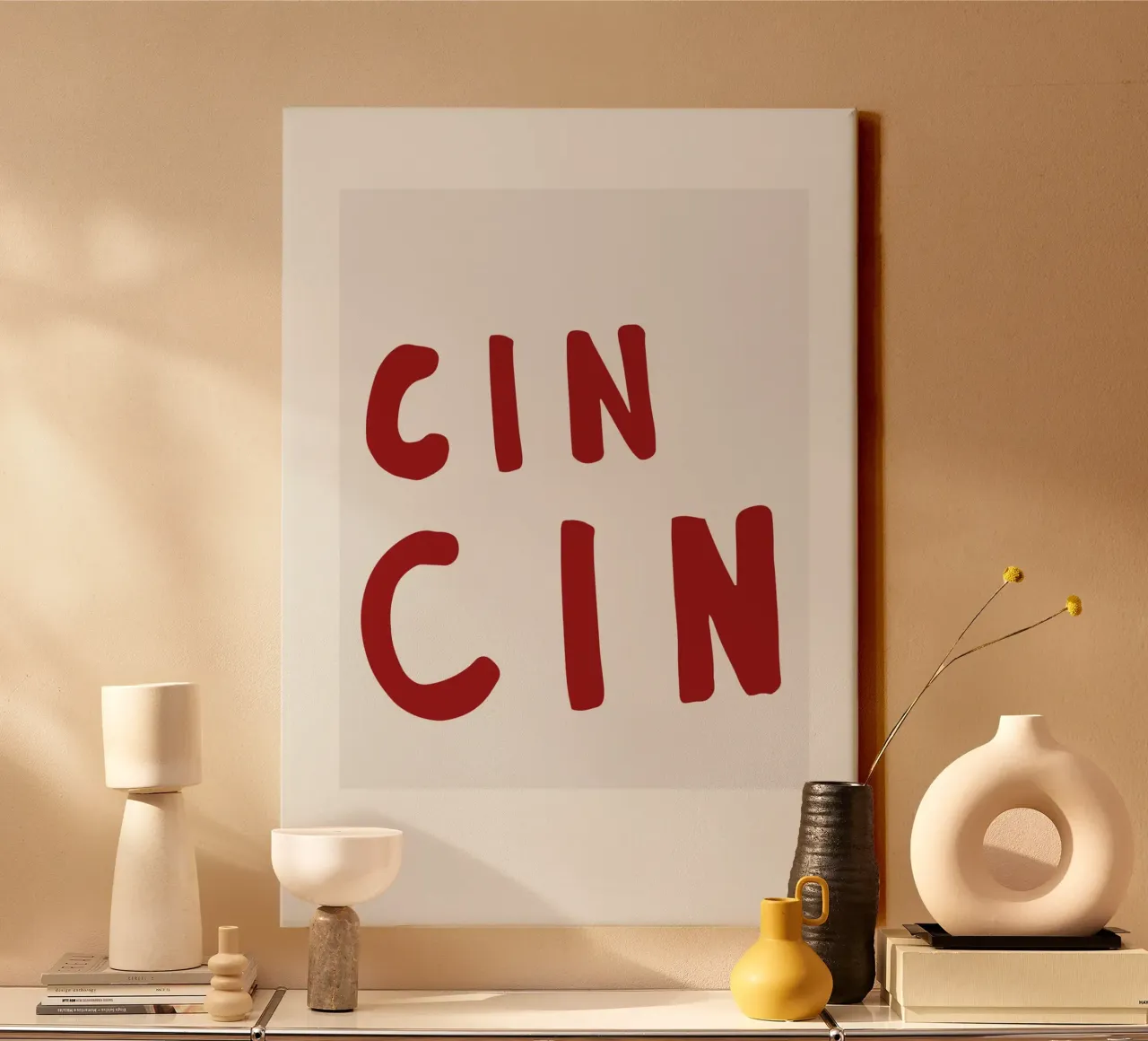 Cin Cin tela con Cornice a cassetta da treechild
