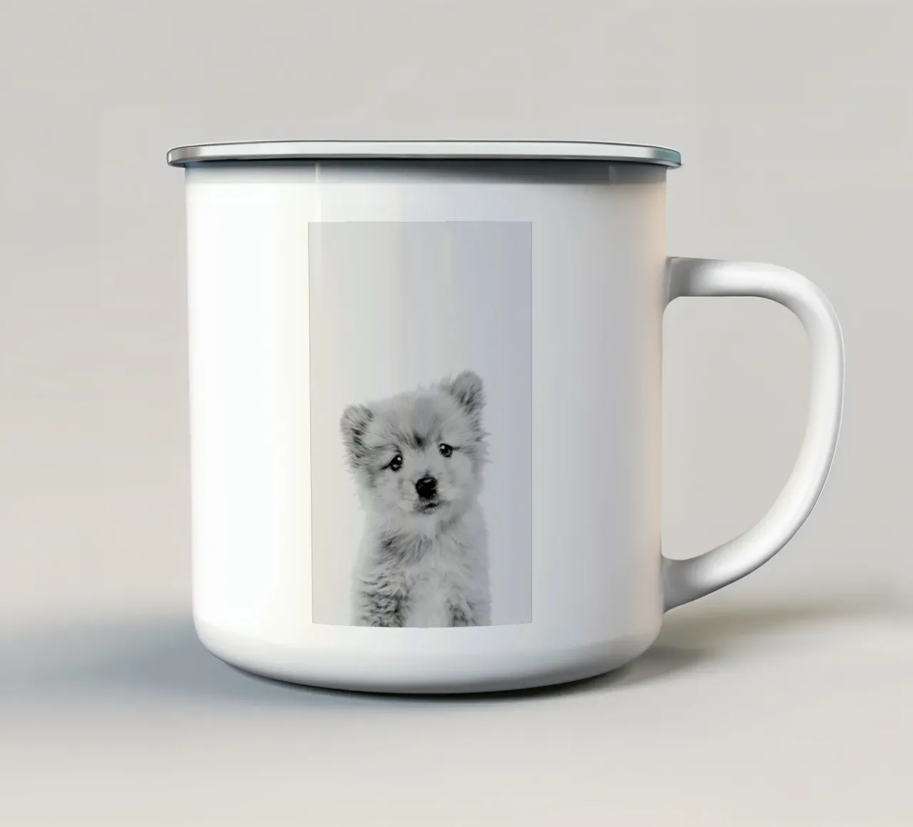 Puppy Classic tazza in smalto da Paws & Claws