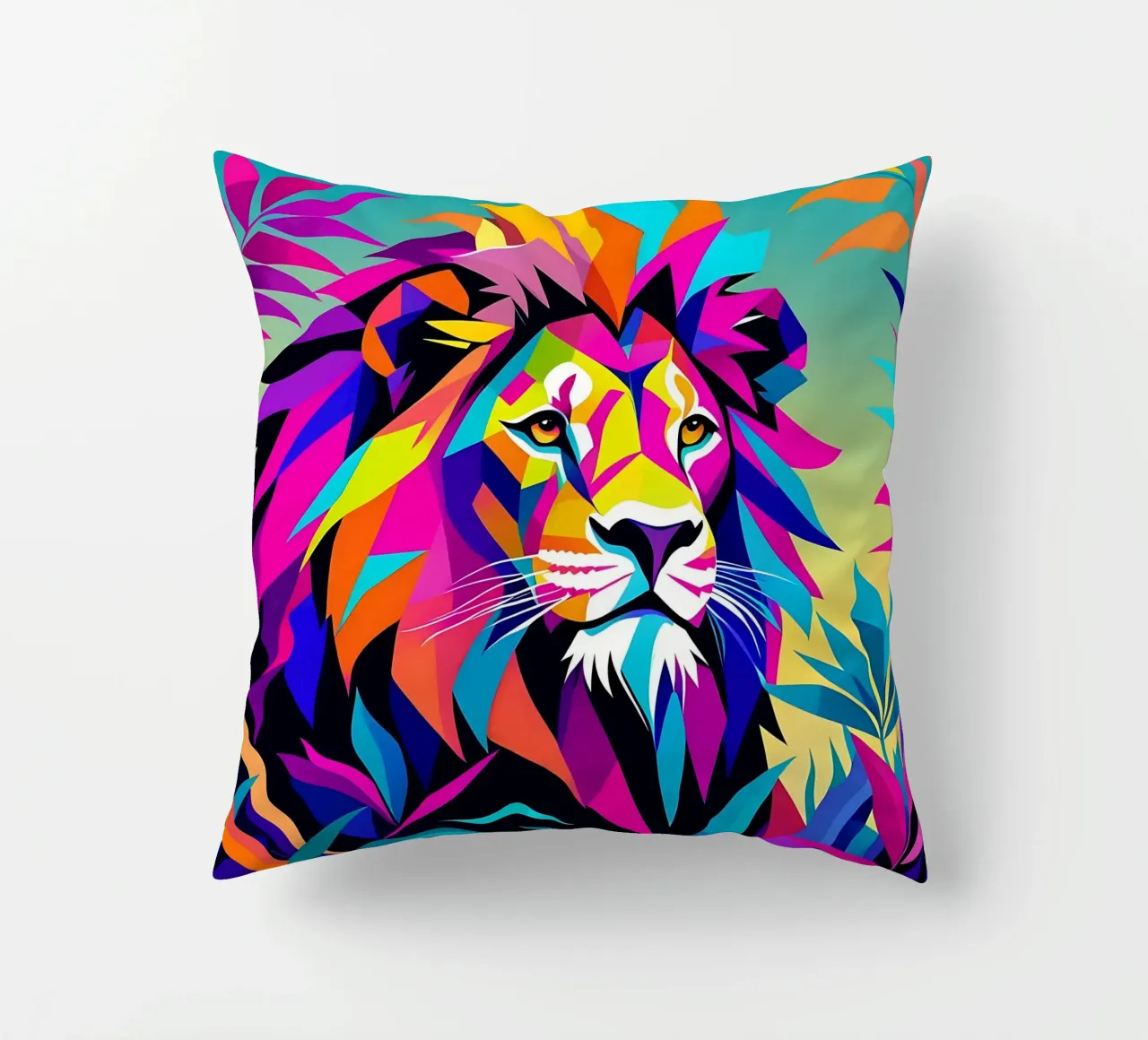 Stile_leone_E_2 cuscino da Tierisch bunt by LK