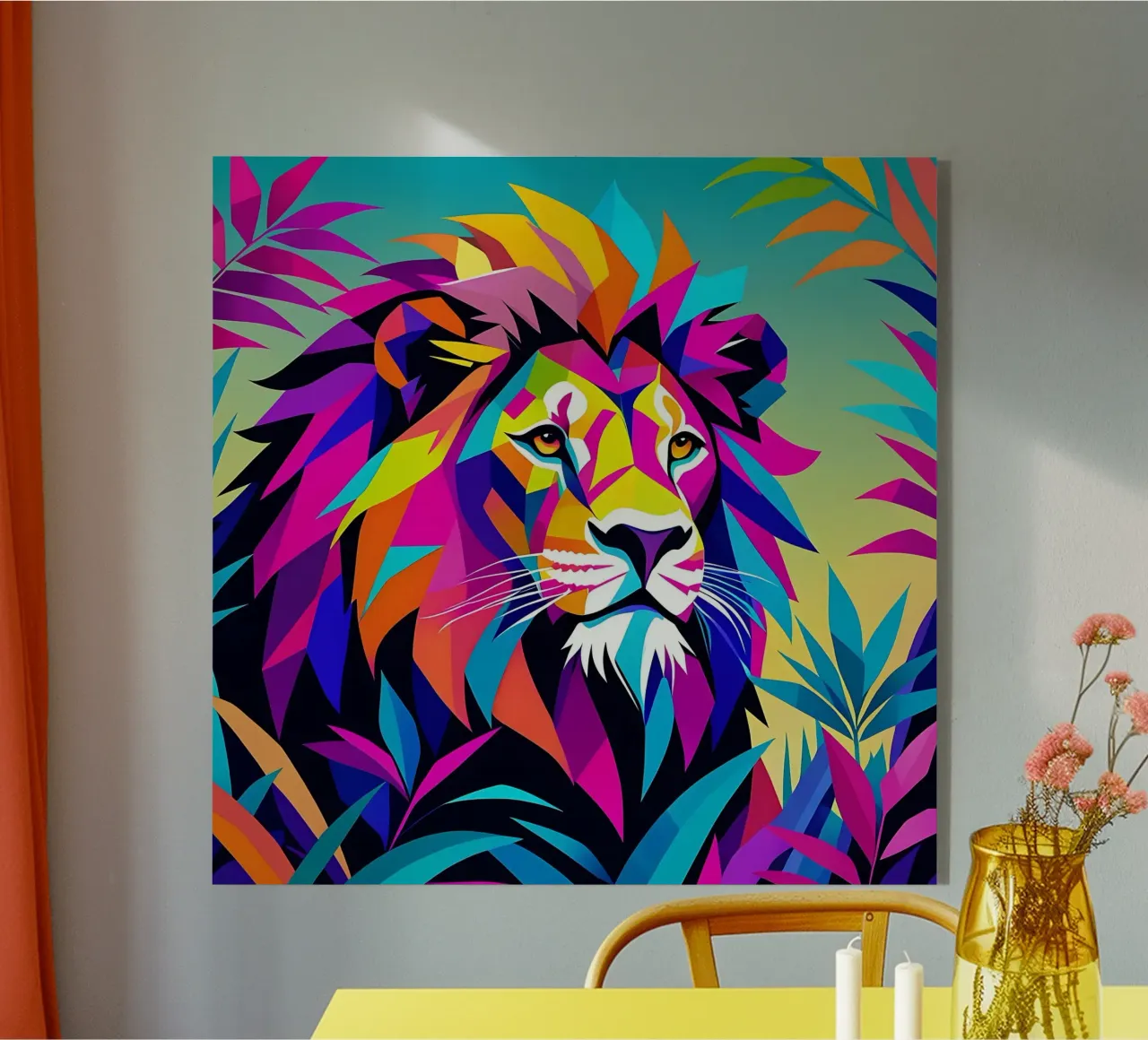 Lion_style_E_2 acrylic glass by Tierisch bunt by LK