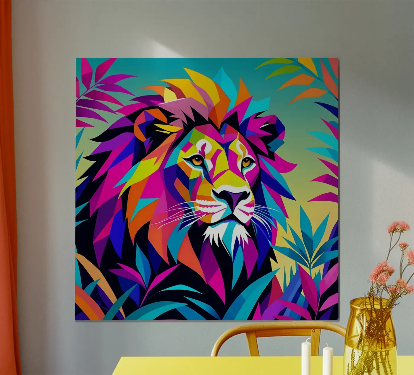 Lion_style_E_2 poster by Tierisch bunt by LK