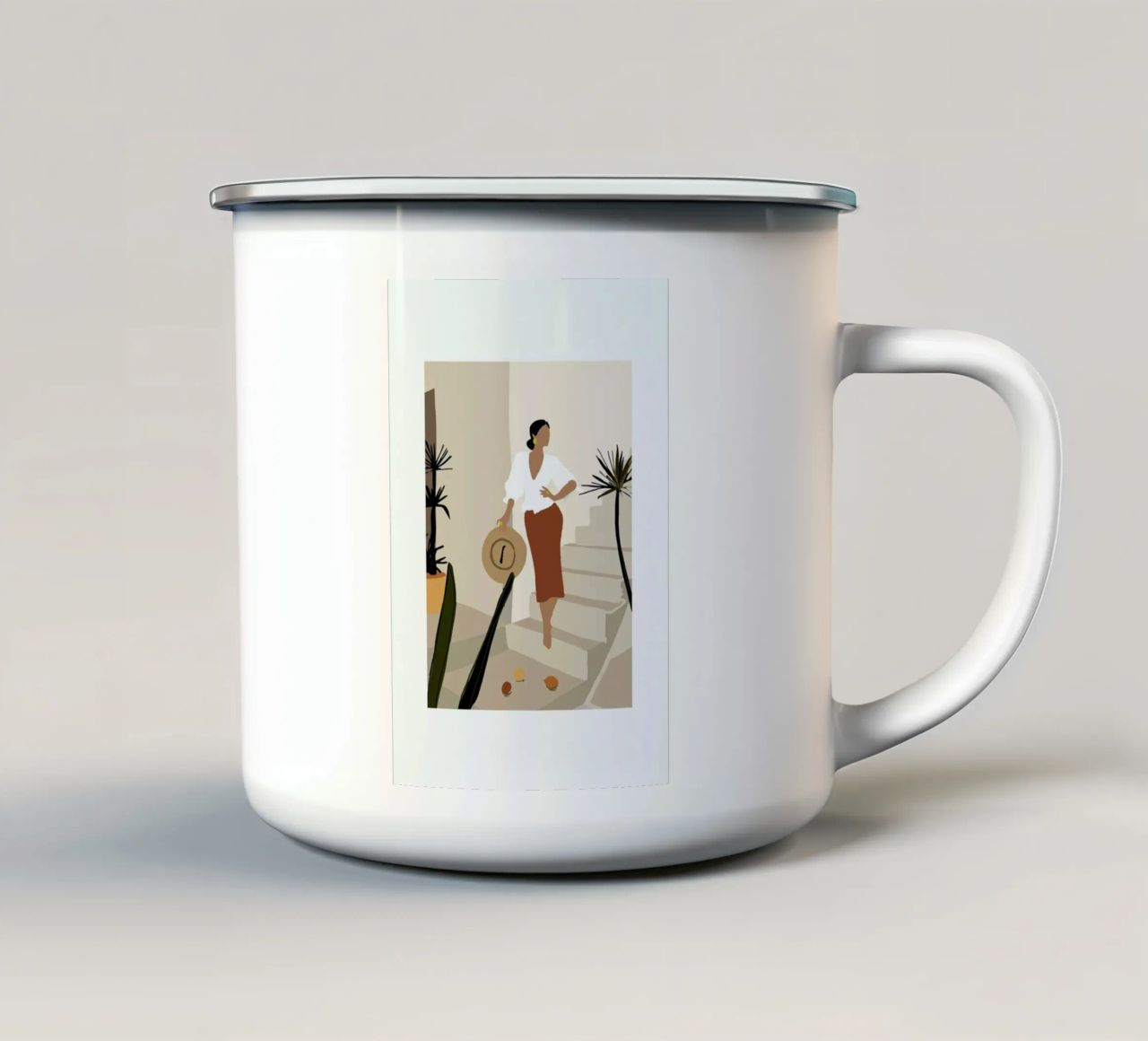 Pose tazza in smalto da Pure