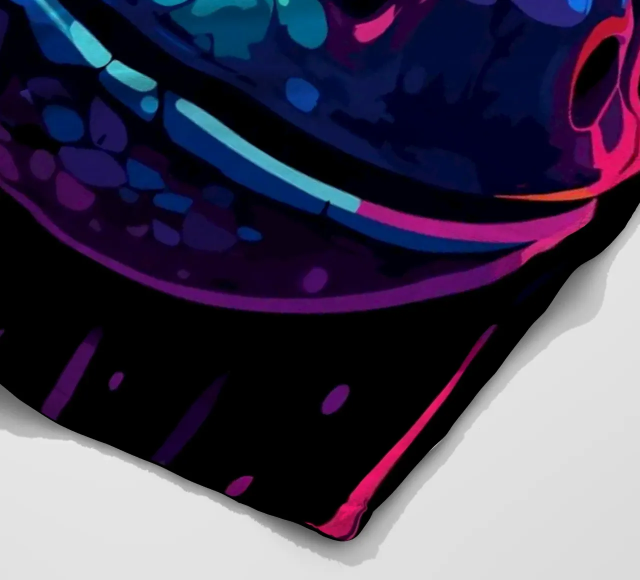 Geco variopinto con colori sgocciolanti coperta in pile da pixelbull - medieval art and more