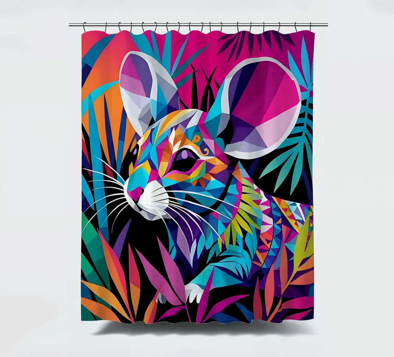 Stile_mouse_E_1 tenda da doccia da Tierisch bunt by LK