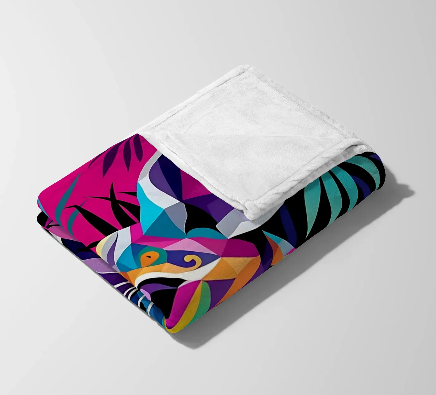 Mouse_style_E_1 fleece blanket by Tierisch bunt by LK