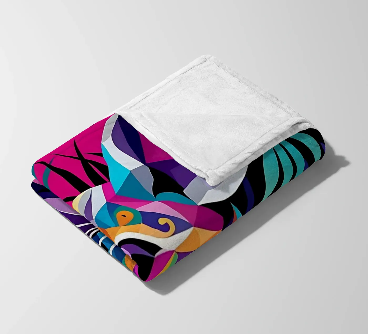 Mouse_style_E_1 fleece blanket by Tierisch bunt by LK