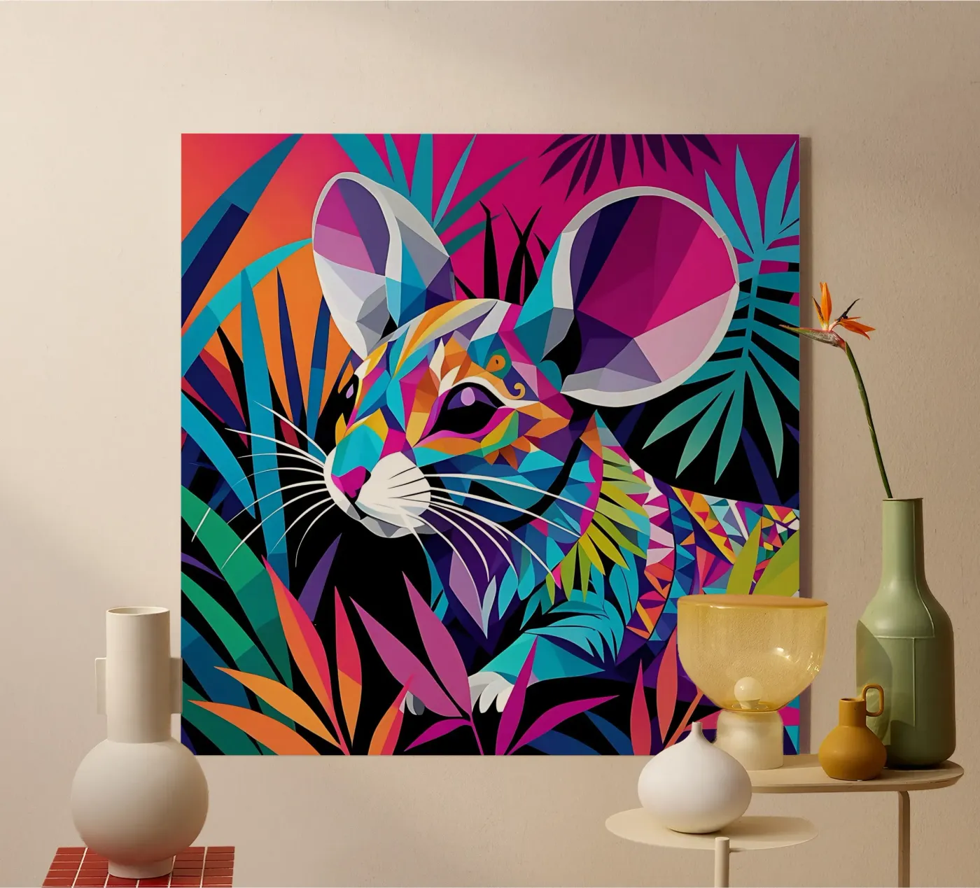 Mouse_style_E_1 Acryl-Glas von Tierisch bunt by LK