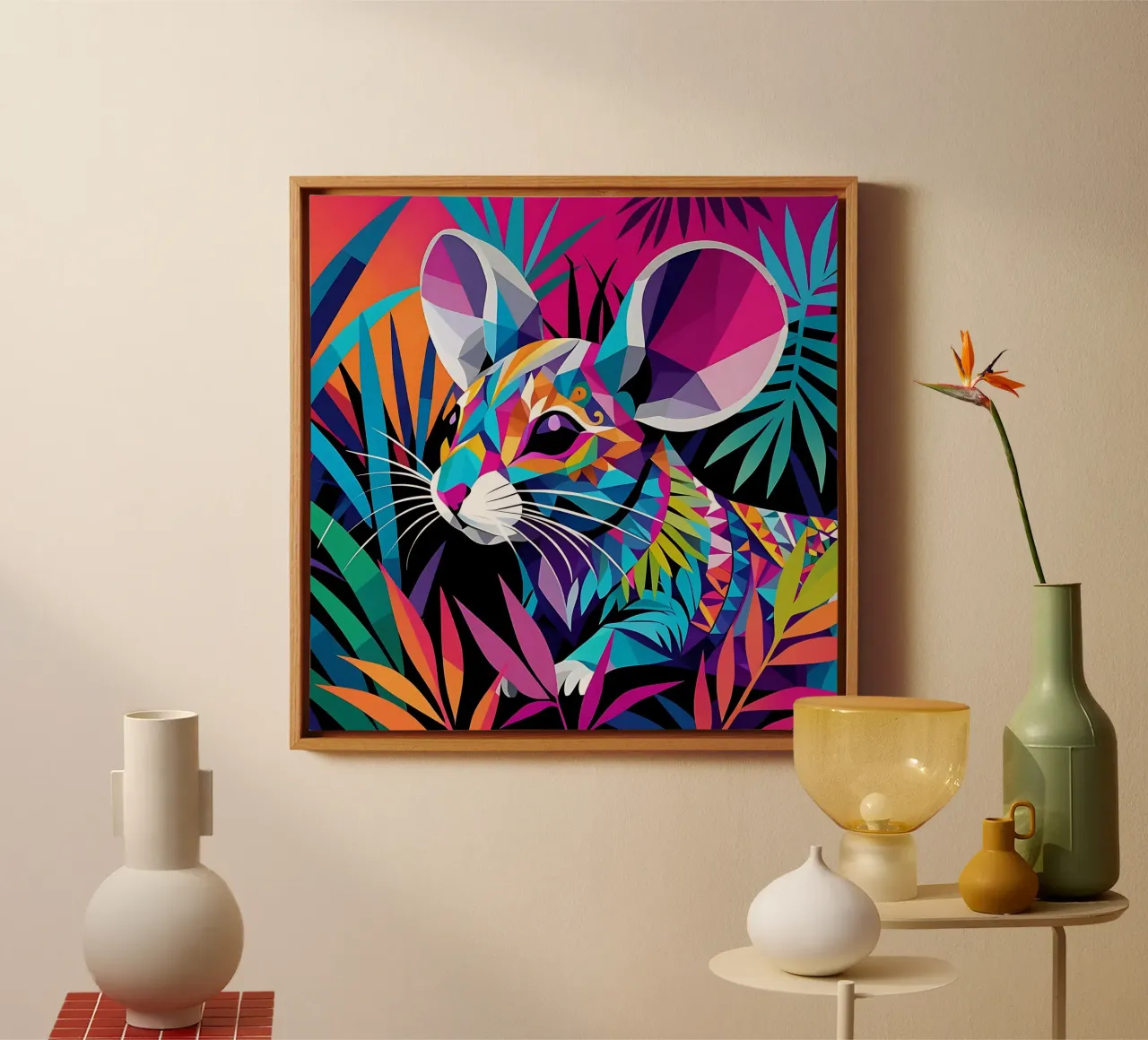 Mouse_style_E_1 canvas by Tierisch bunt by LK