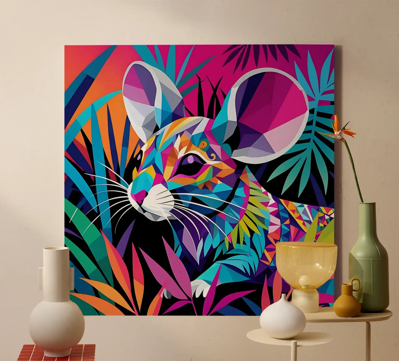 Mouse_style_E_1 canvas by Tierisch bunt by LK