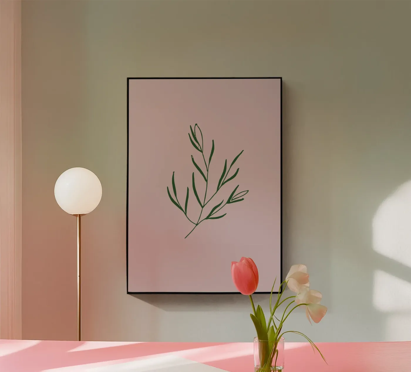 Fleur Simple No 06 Acryl-Glas von treechild