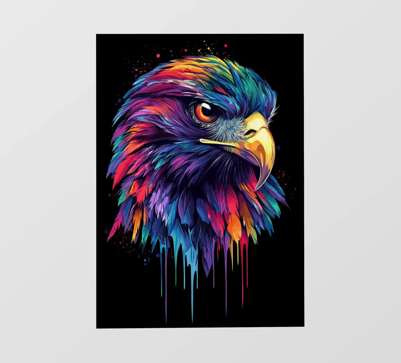 Lo sguardo maestoso del nibbio rosso telo in pvc da pixelbull - medieval art and more