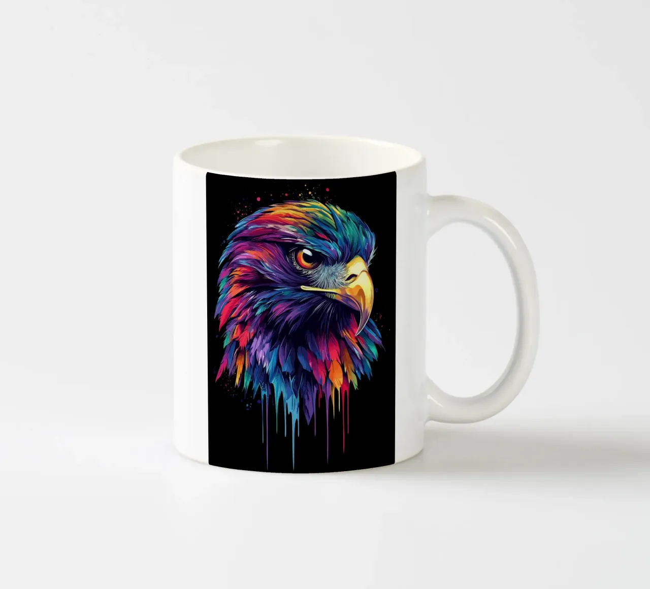 Lo sguardo maestoso del nibbio rosso tazza in ceramica da pixelbull - medieval art and more