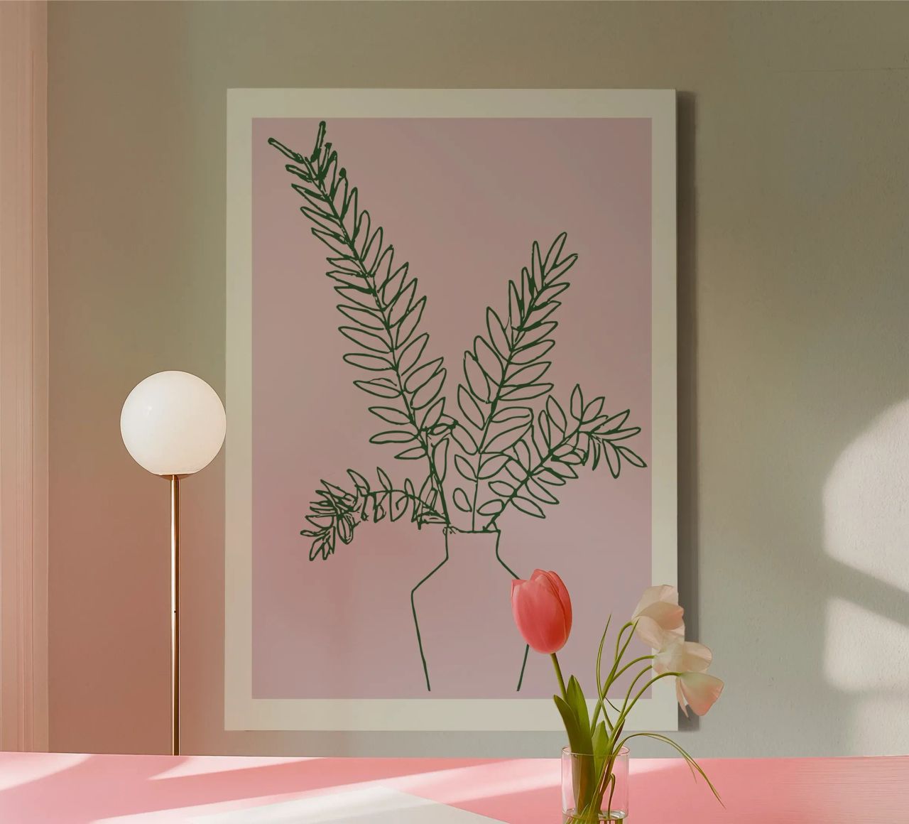 Fleur Simple No 07 Leinwand von treechild