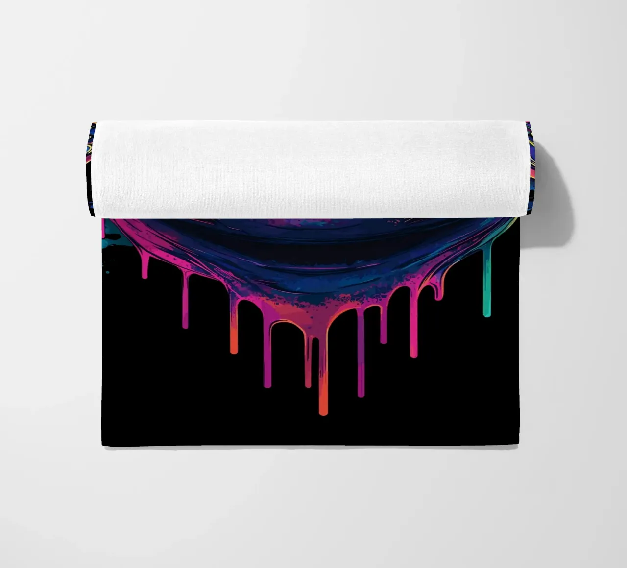 Testa di tartaruga colorata con schizzi di vernice telo mare da pixelbull - medieval art and more