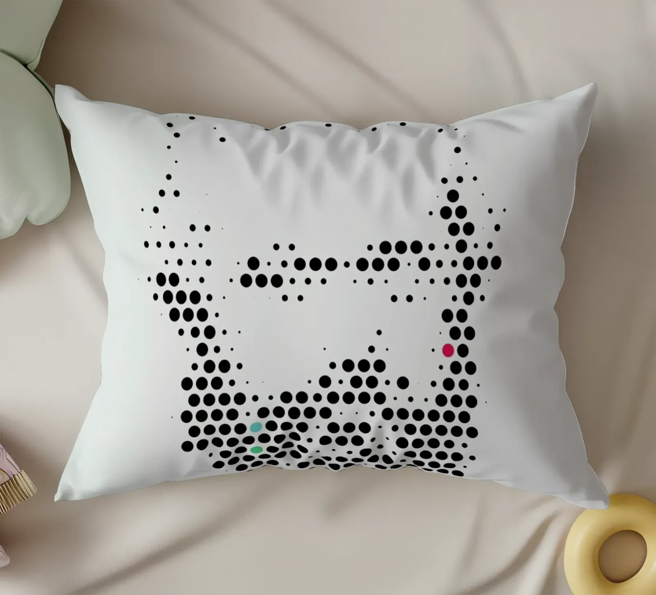 Karl Marx in Dots cuscino da The Sound of Applause