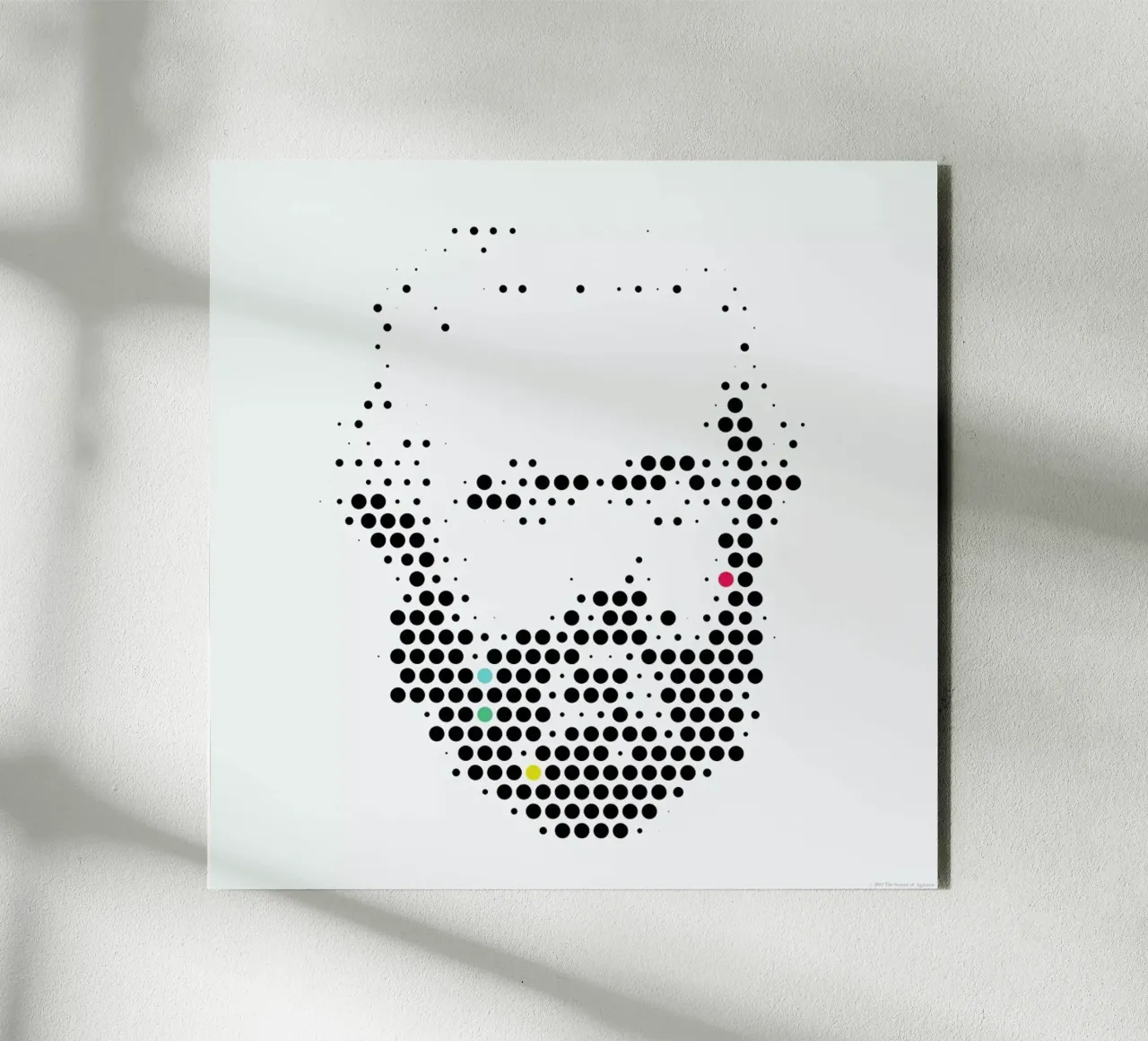 Karl Marx in Dots alluminio dibond da The Sound of Applause