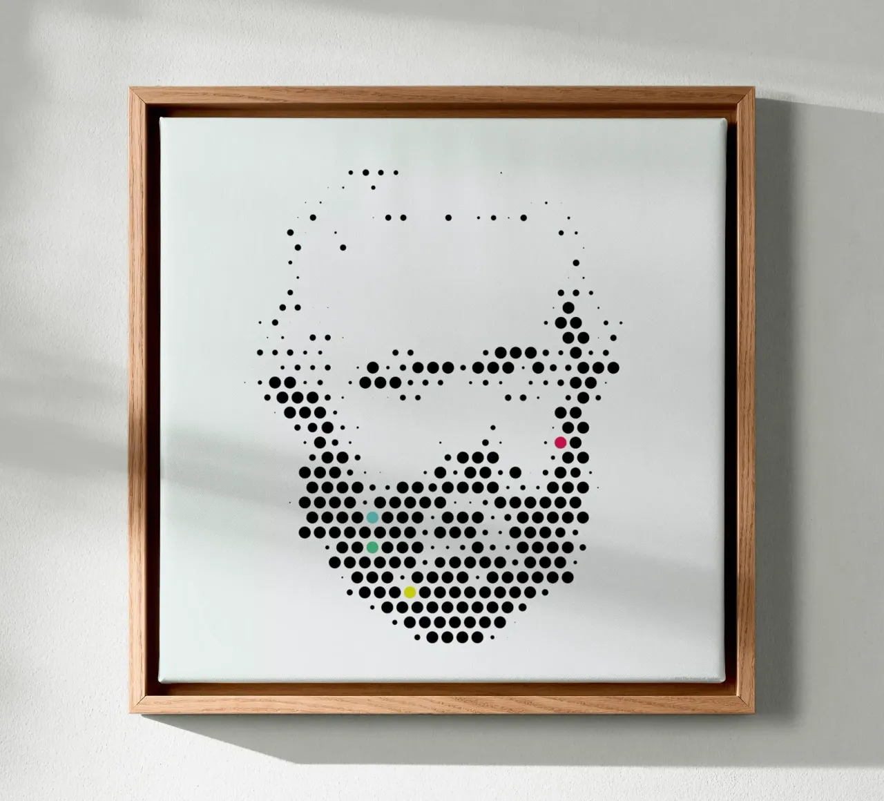 Karl Marx in Dots tela con Cornice a cassetta da The Sound of Applause
