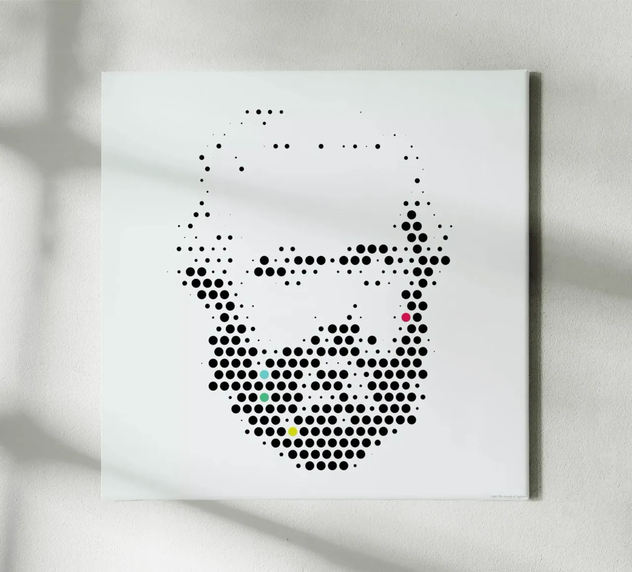 Karl Marx in Dots tela con Cornice a cassetta da The Sound of Applause