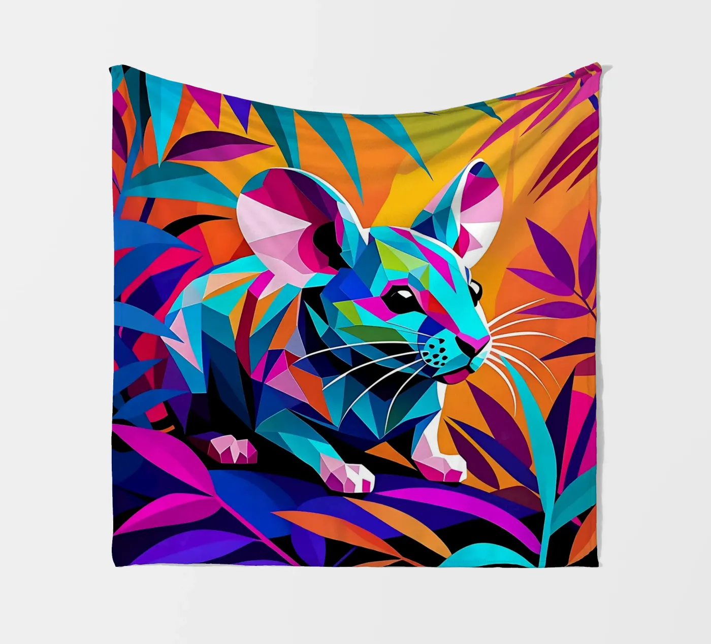 Mouse_style_E_2 fleecedeken van Tierisch bunt by LK