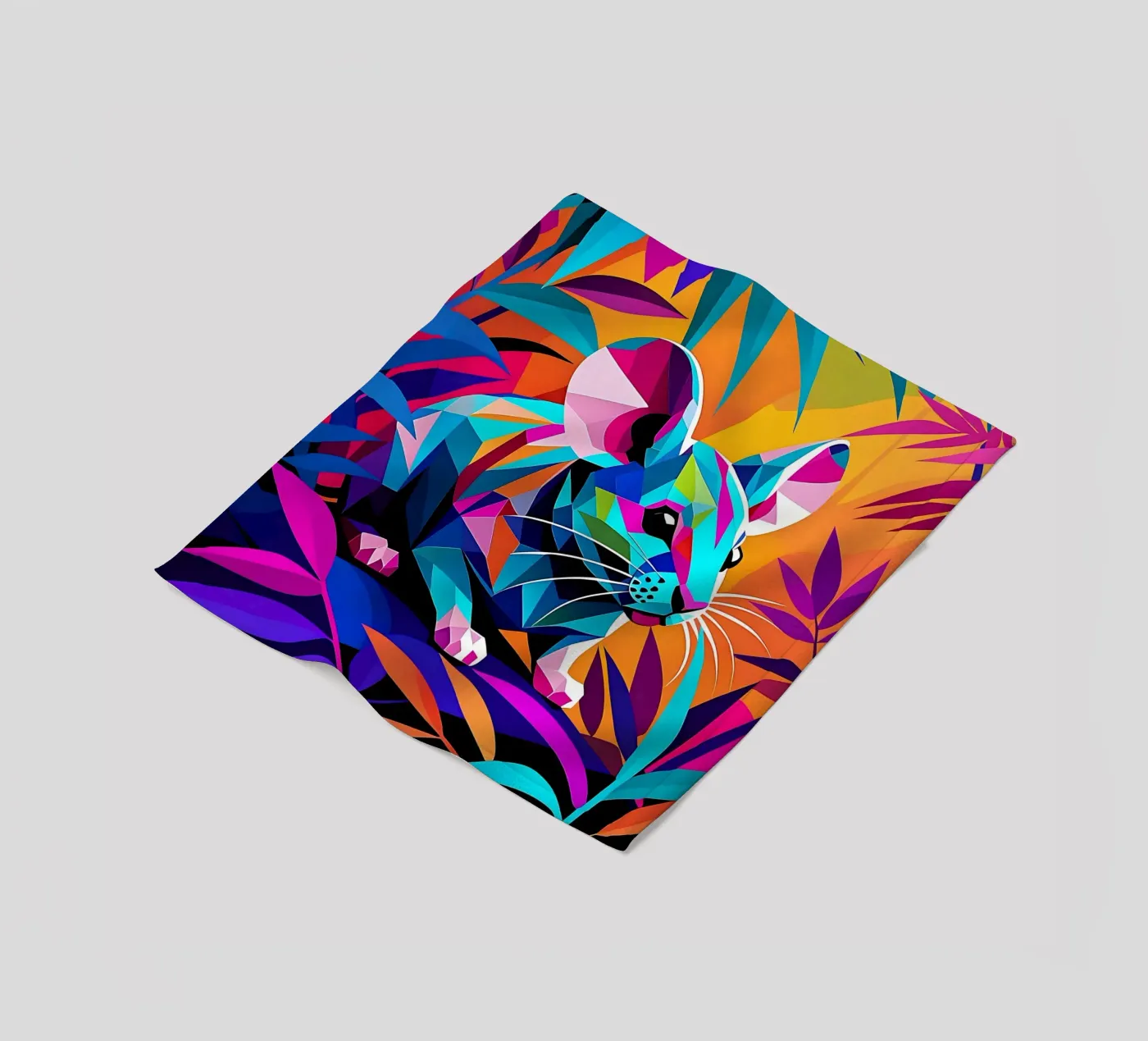 Mouse_style_E_2 fleecedeken van Tierisch bunt by LK