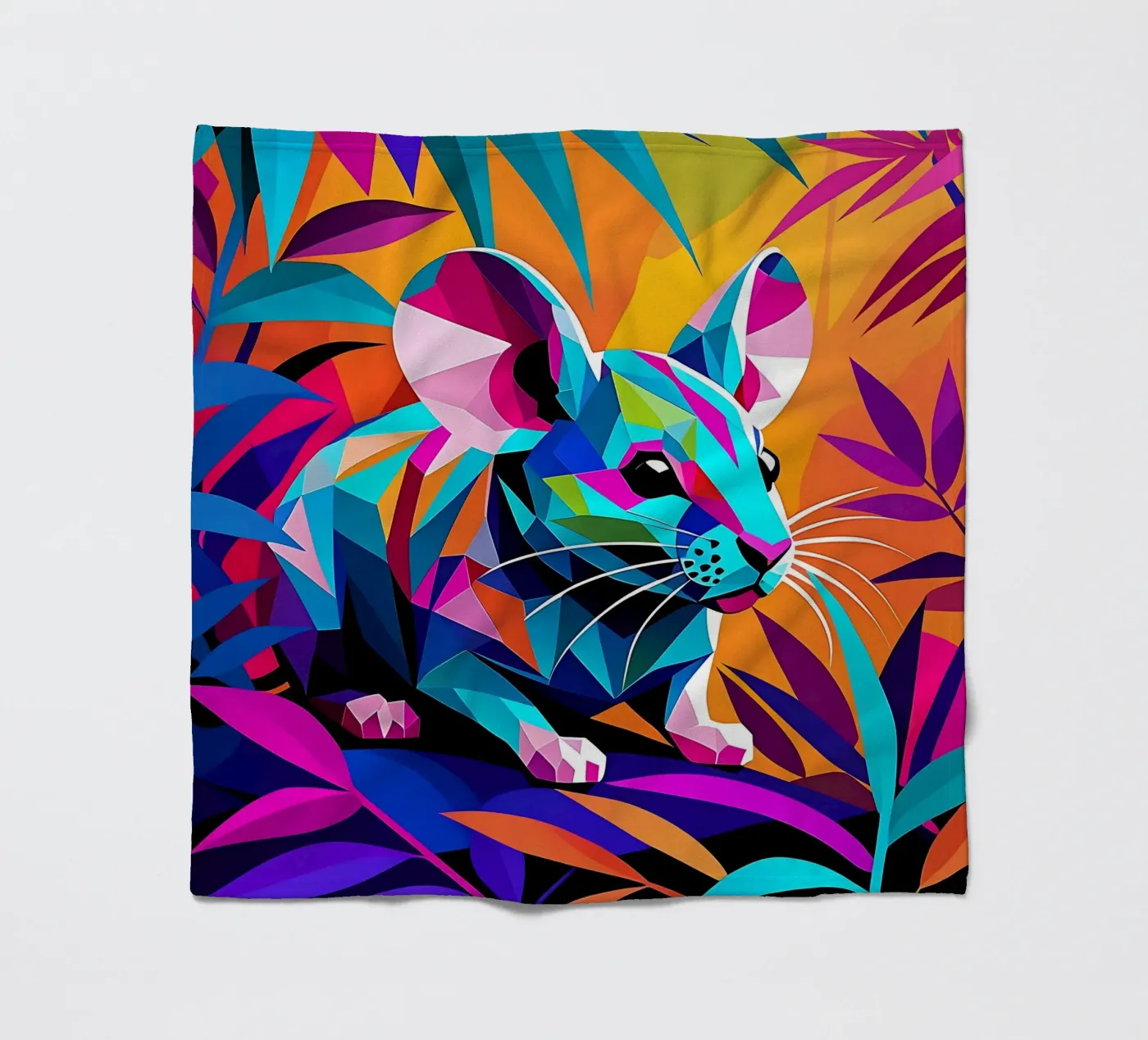 Mouse_style_E_2 fleecedeken van Tierisch bunt by LK