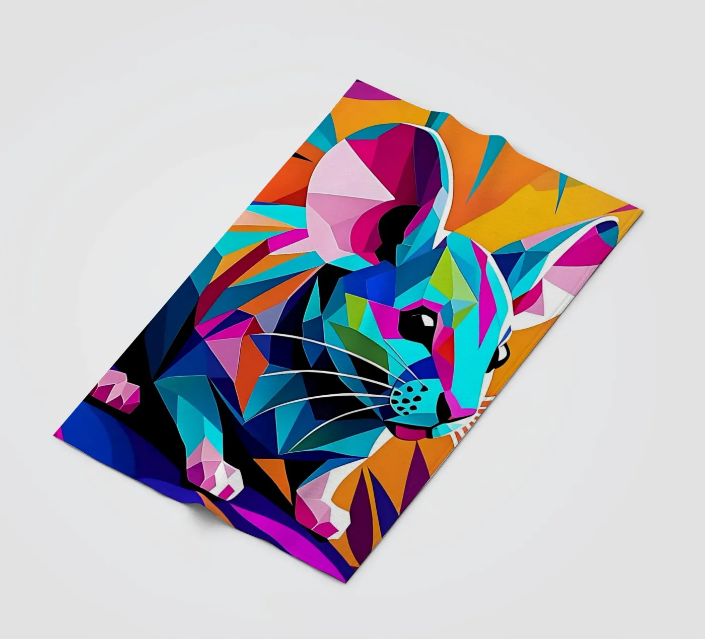 Mouse_style_E_2 fleecedeken van Tierisch bunt by LK