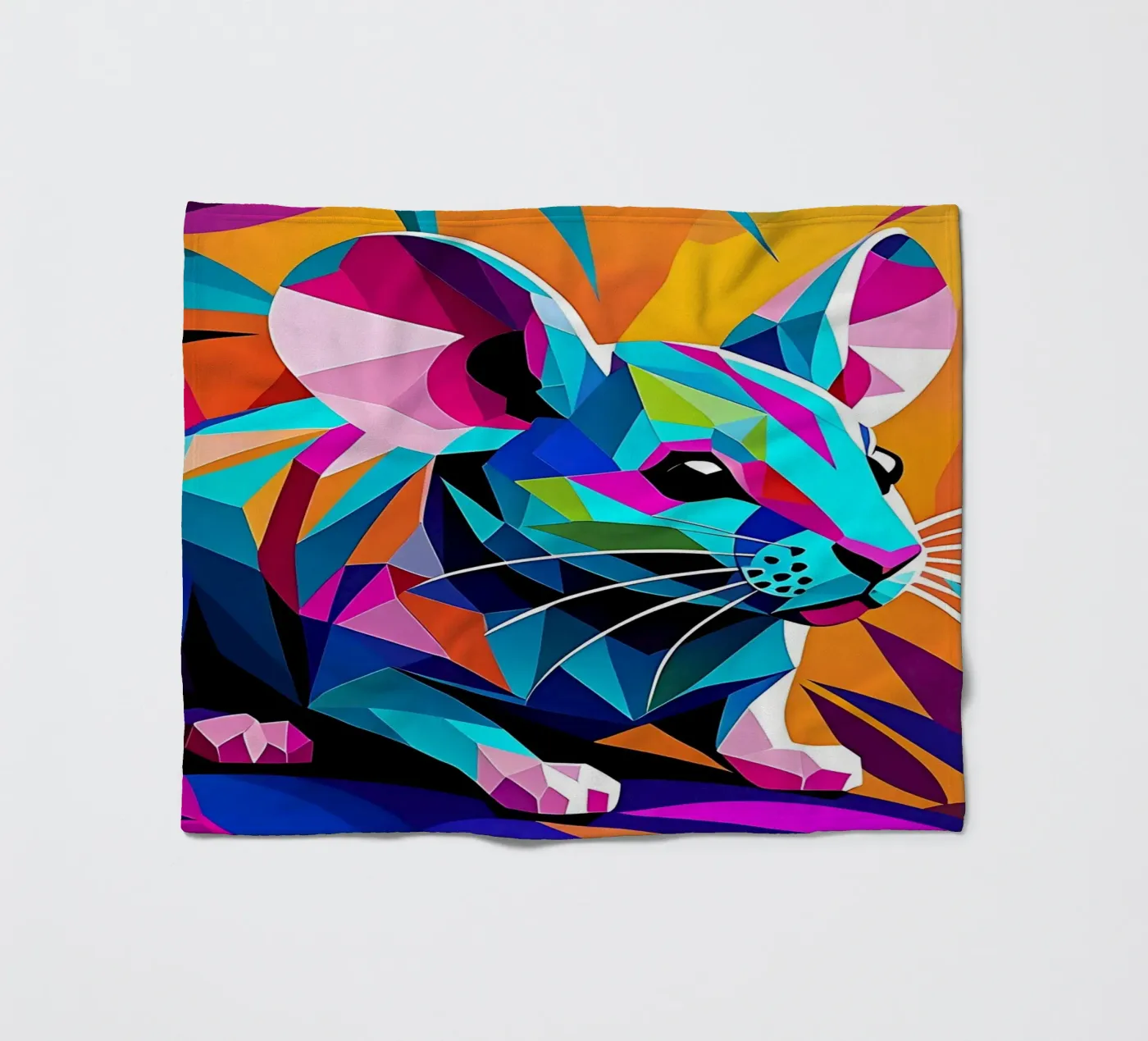 Mouse_style_E_2 fleecedeken van Tierisch bunt by LK