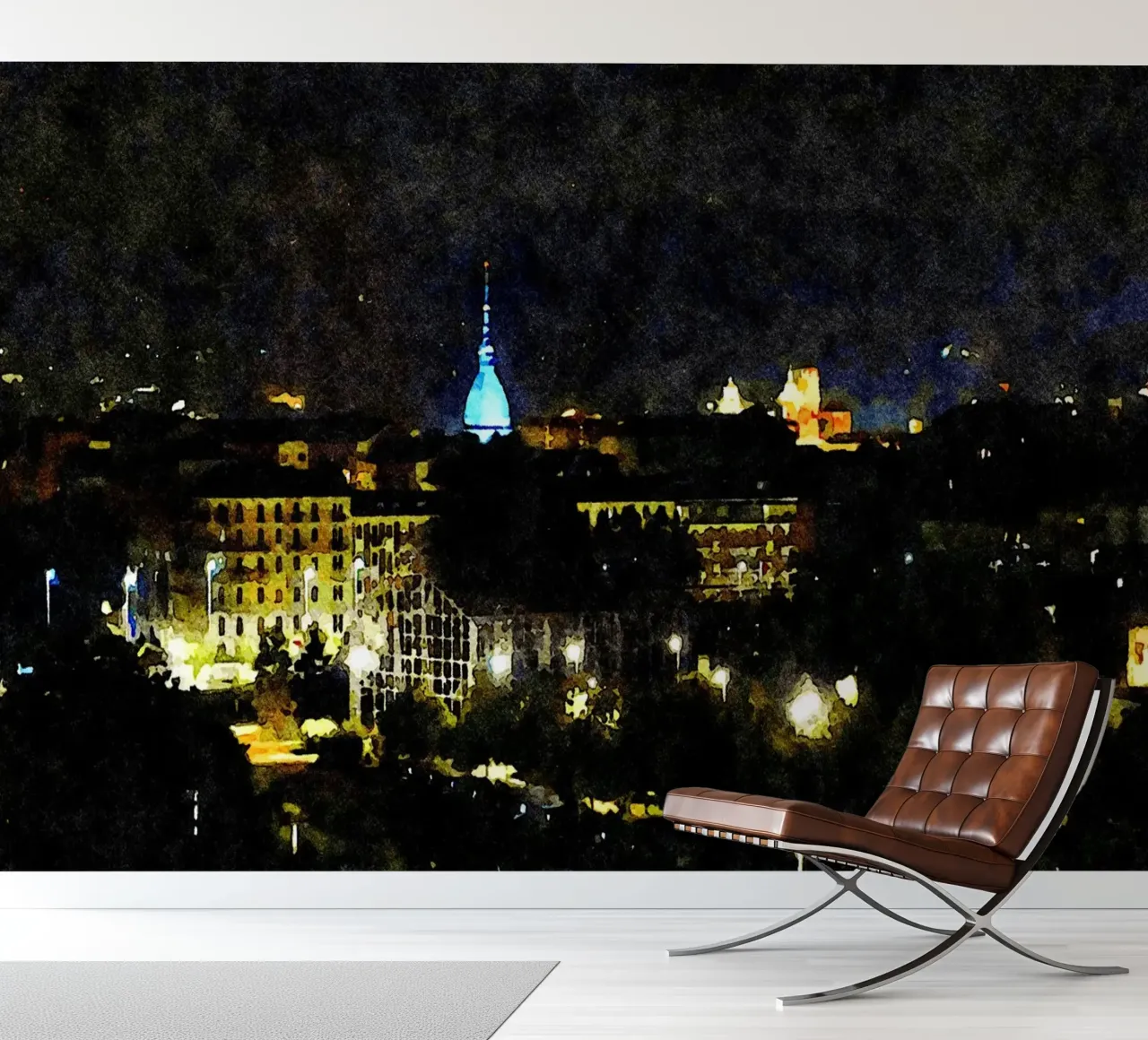 Torino by night photo wallpaper by Massimo Frascogna