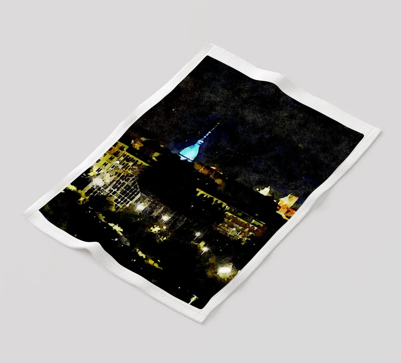 Torino di notte coperta in pile da Massimo Frascogna