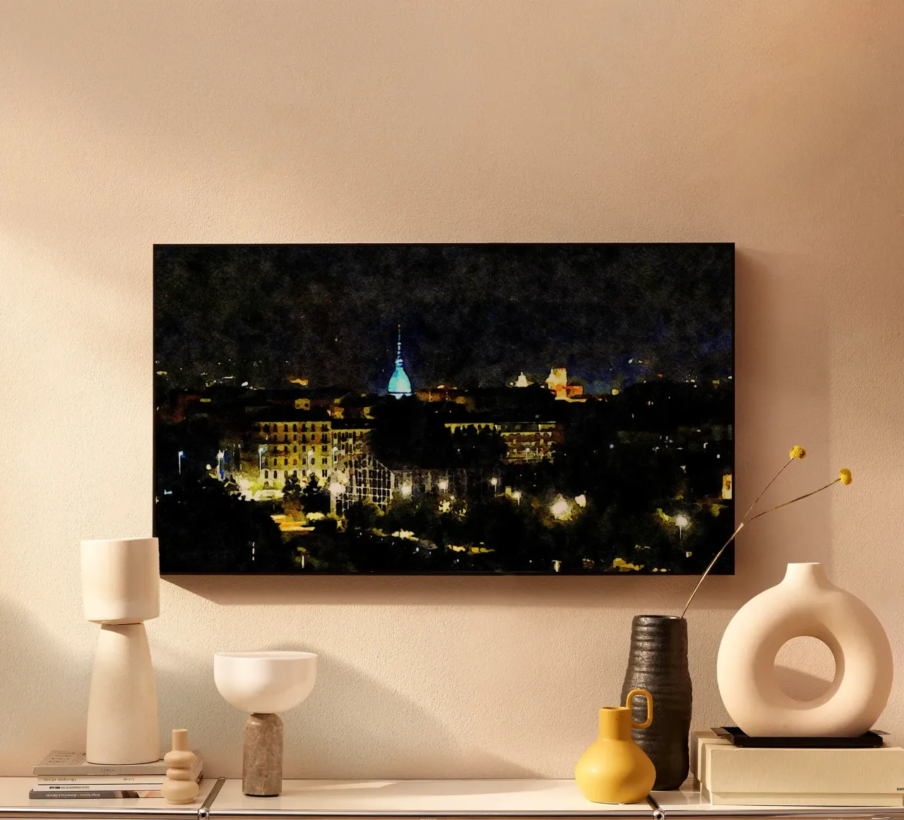 Torino di notte plexiglass da Massimo Frascogna