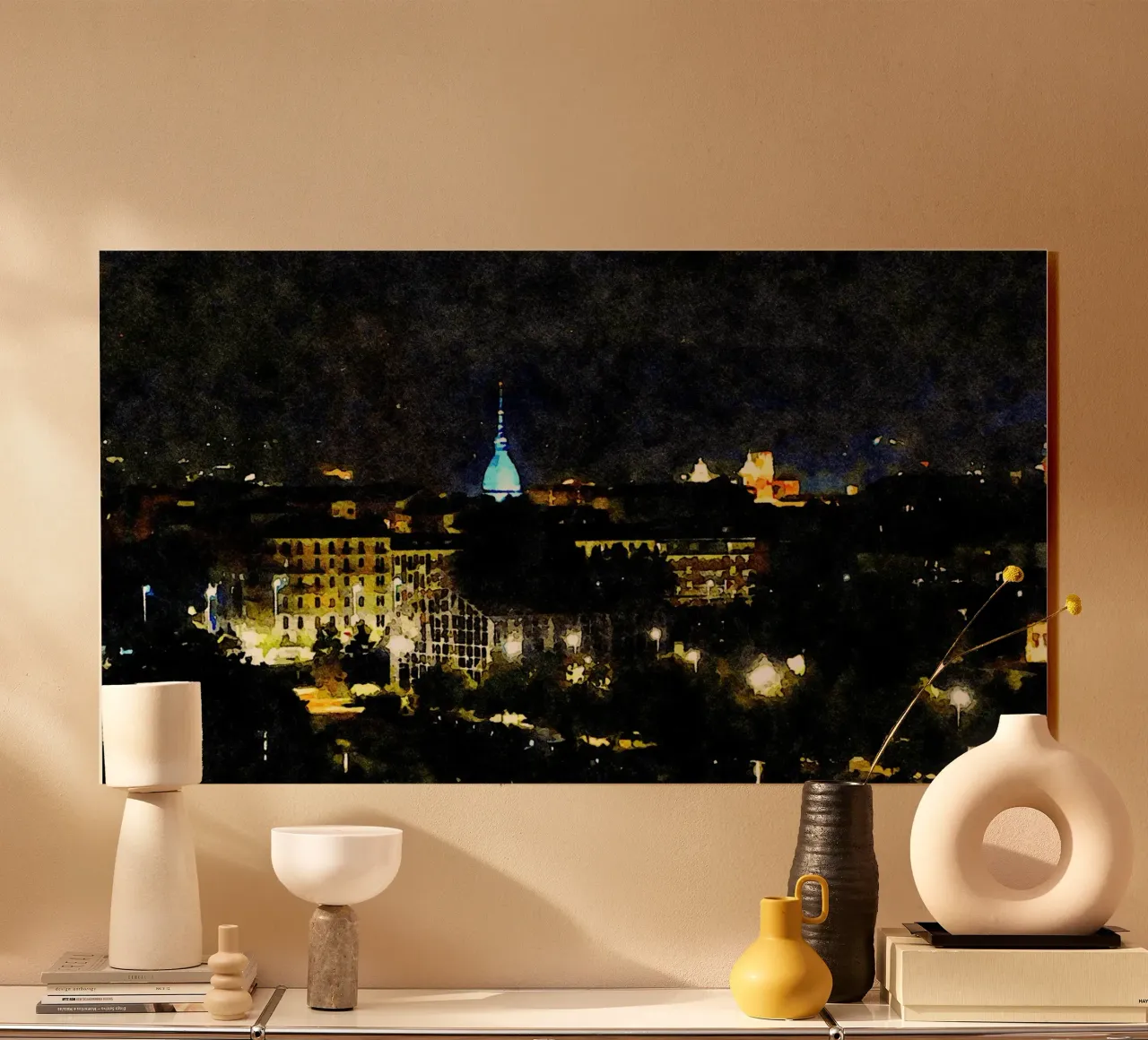 Torino di notte plexiglass da Massimo Frascogna