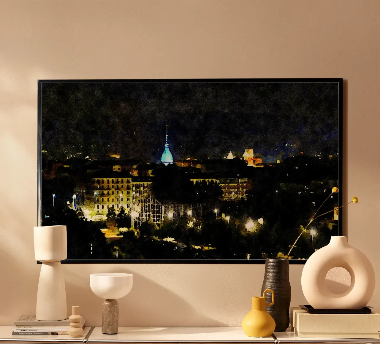 Torino di notte carta hahnemühle da Massimo Frascogna