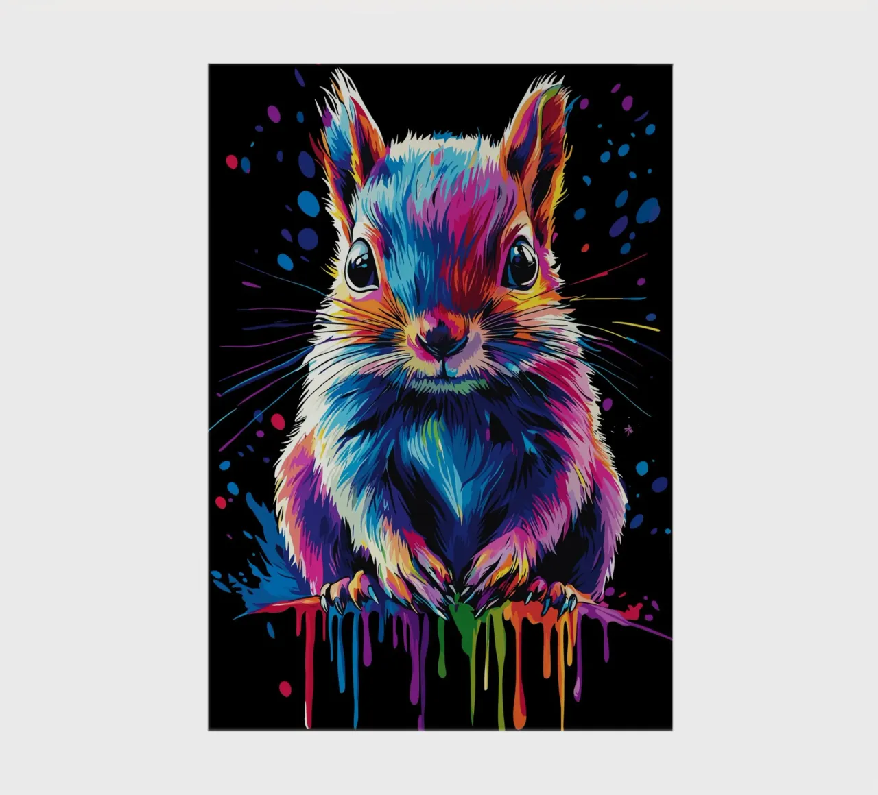 Écureuil coloré avec effet de dégradé carnet de notes de pixelbull - medieval art and more