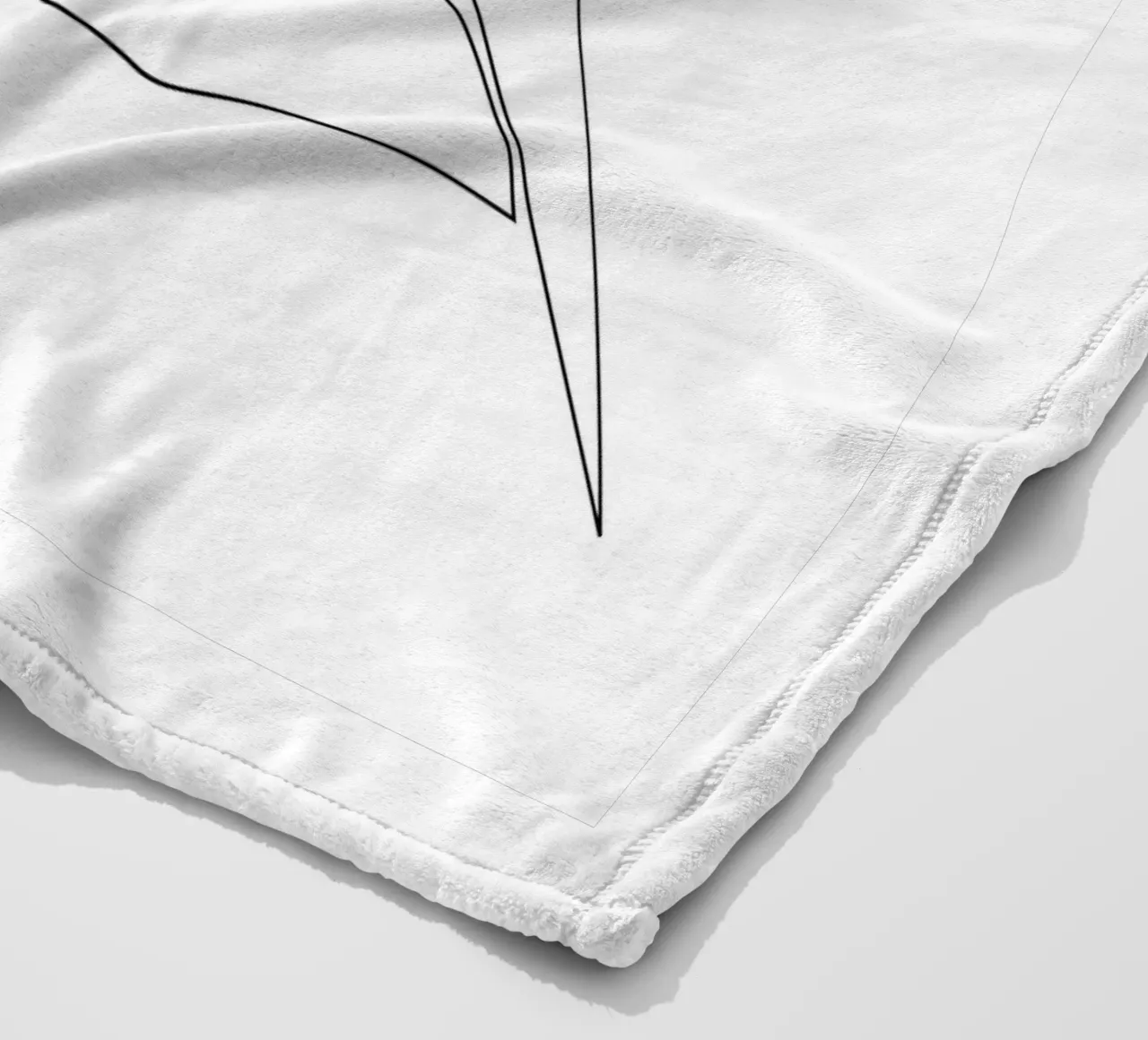 Line nude - A2503 fleece blanket by Addillum