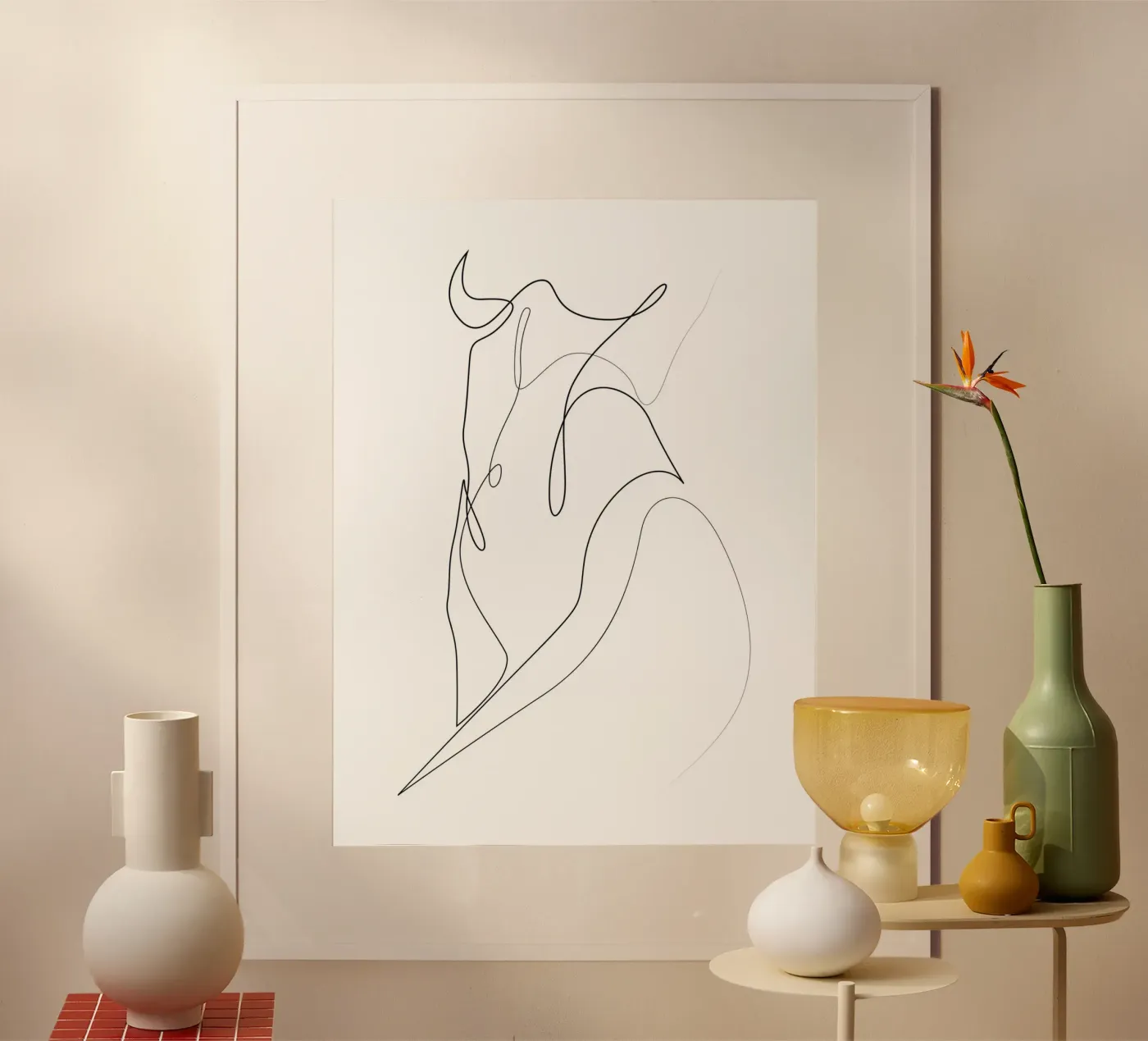 Linea nuda - A2503 poster da Addillum