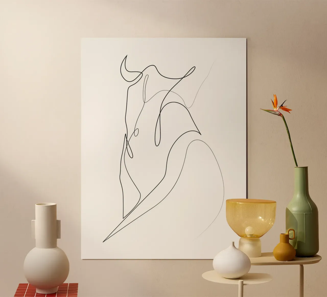 Linea nuda - A2503 poster da Addillum