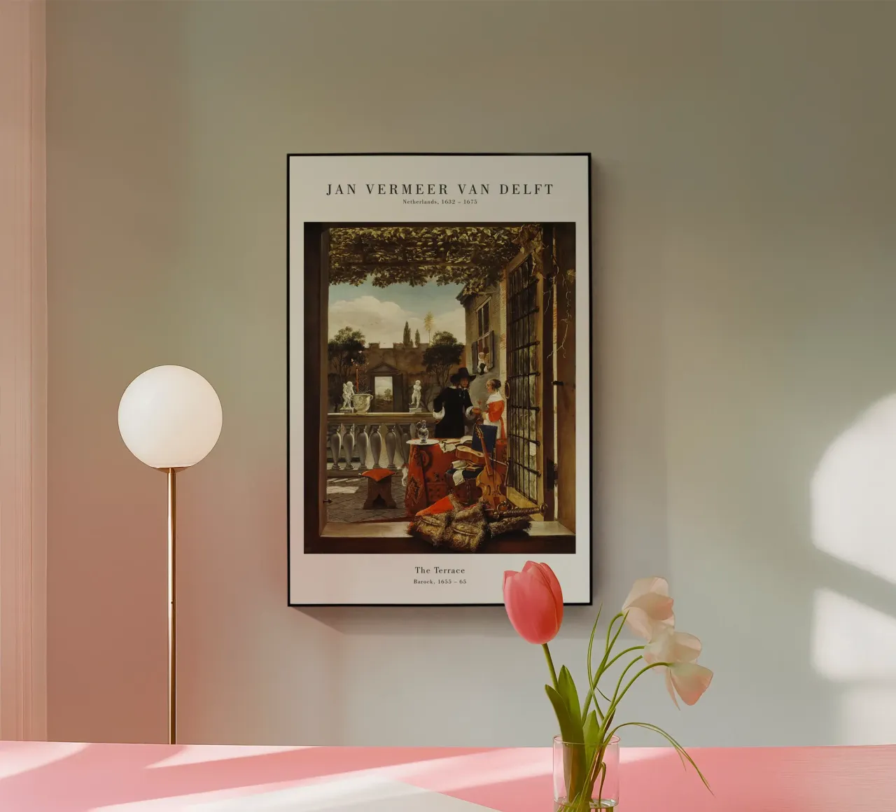 Jan Vermeer - La terrazza plexiglass da Old Masters